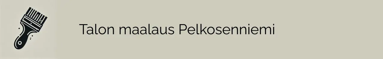 Talon maalaus Pelkosenniemi